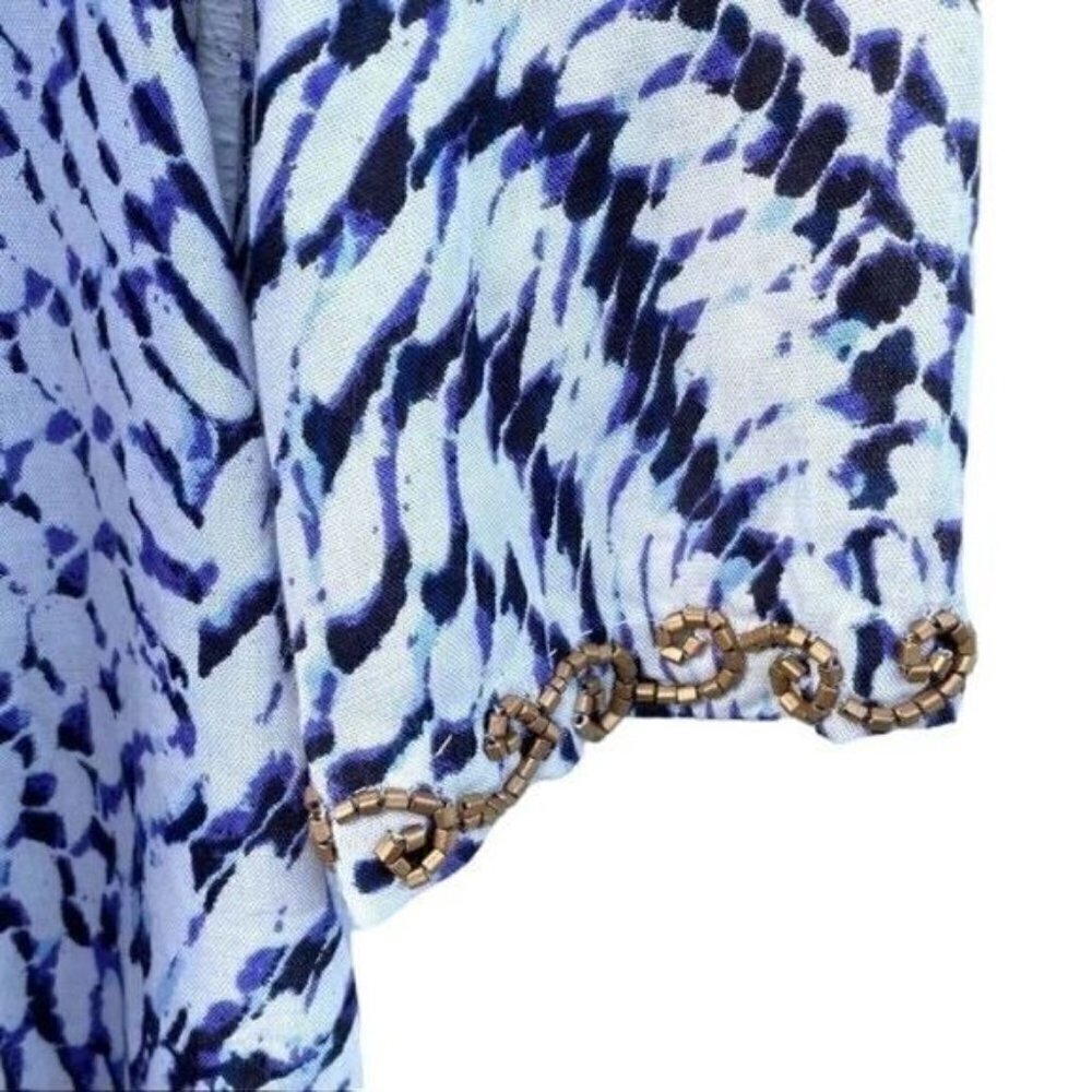 Soft Surroundings Beaded Embellished Tunic Blouse - Picture 10 of 12